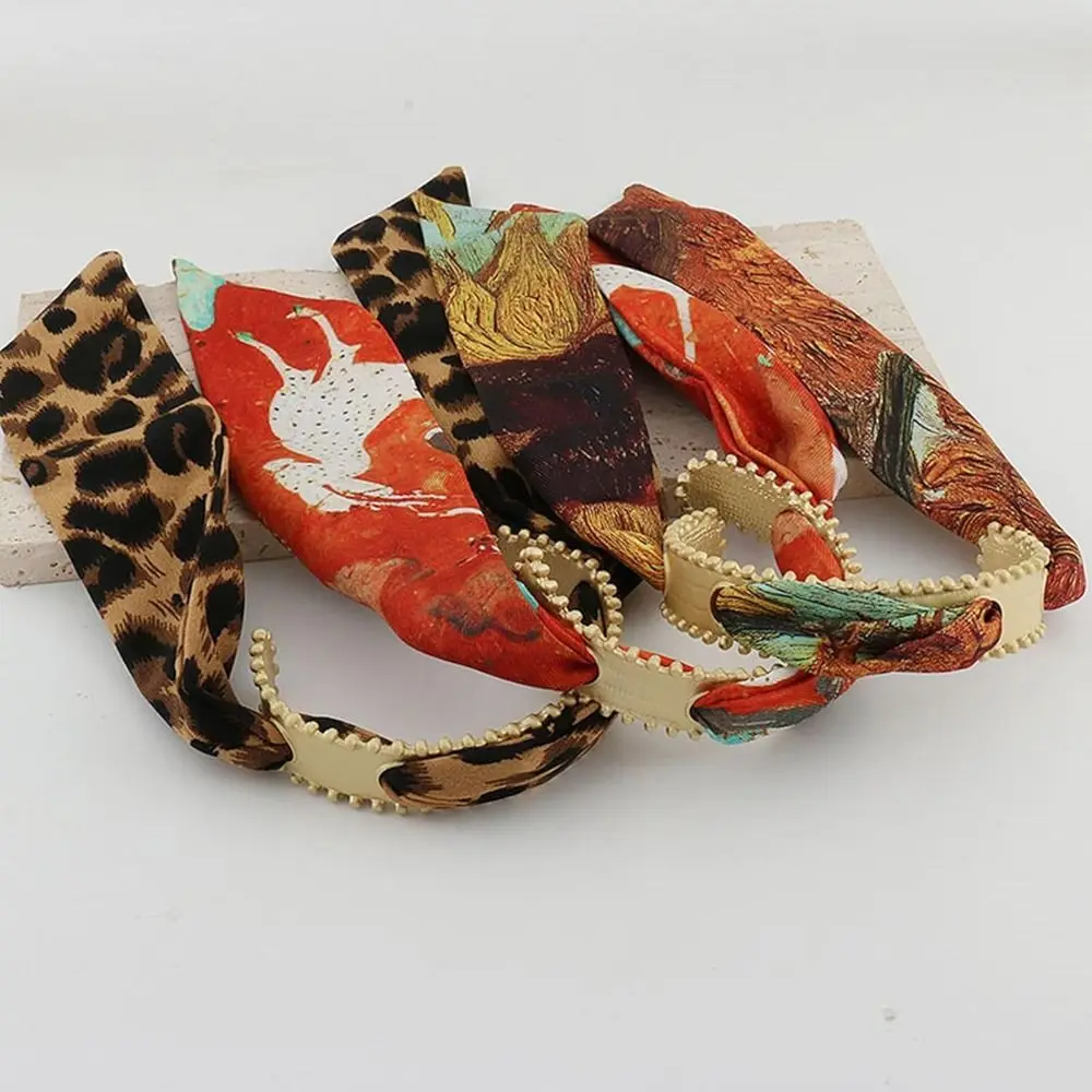 다채로운 실크 스카프 팔찌 빈티지 쥬얼리 액세서리 커프 팔찌 보헤미안 속이 빈 무광택 커프 팔찌