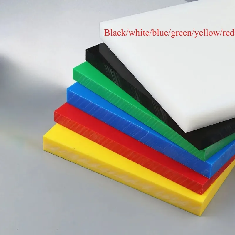 Colours Polyethylene Plastic Board PE/UPE/HDPE Wear-resistant PP Sheet Customizable Thickness 2/3/4/5/6/8/10/12/15-40mm