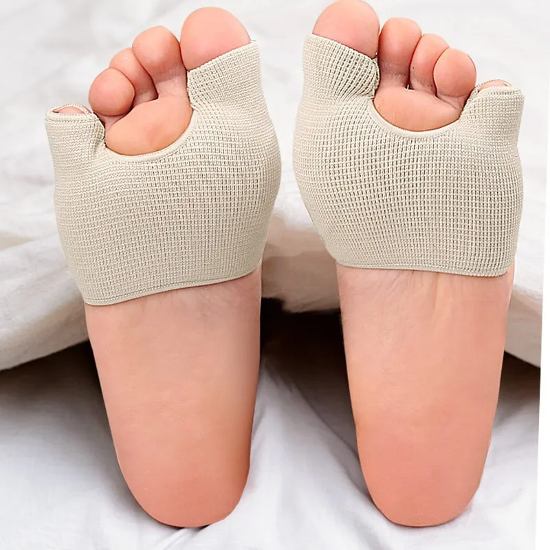 Forefoot Pad Threaded Care Cover For Protecting Big Foot Bone Outward-turning Device U-shaped Anti-slip Foot Protection