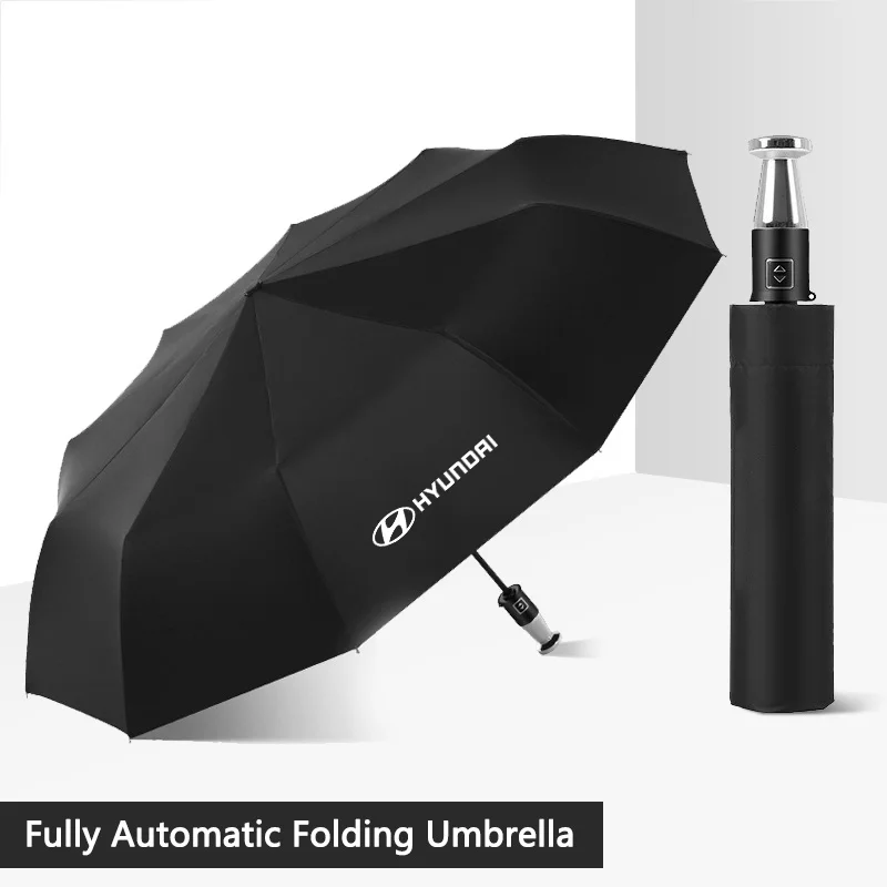 

Car Automatic Folding Windproof Sunshade Umbrella For Hyundai I10 I20 I30 I40 IX20 IX35 Tucson Solaris Accent Azera Elantra Kona