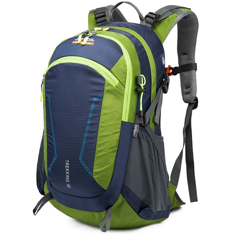 Imagem -02 - Mochila de Trekking de Grande Capacidade para Homens e Mulheres Mochila de Viagem e Acampamento Capa de Chuva Mochila Leve 40l