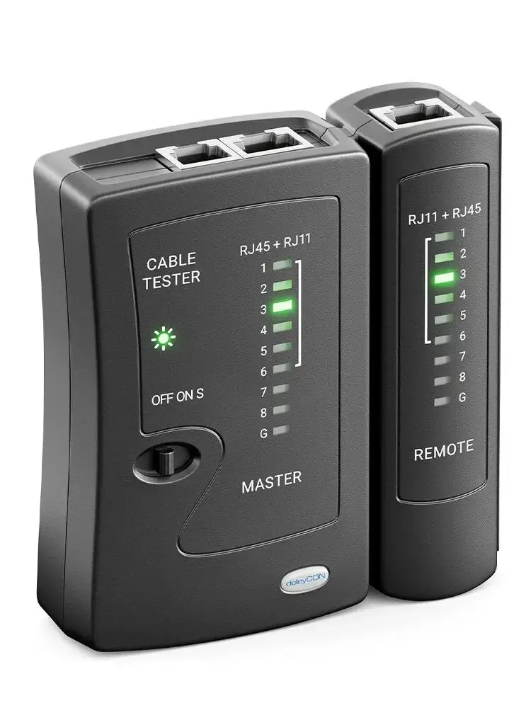ZoeRax Tester kabla sieciowego Ethernet dla sieci LAN RJ45 Cat5 Cat5e Cat6 Cat6a Cat7 UTP/kabel ekranowany i RJ11 RJ12 — zdjęcie 2