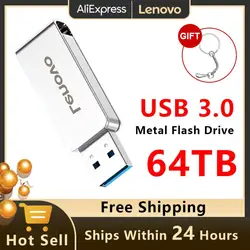 Lenovo 64TB USB Flash Drives 32TB Mini Metal Ultra-large Capacity Memory Stick 8TB Pen Drive 16TB Real Capacity Storage U Disk