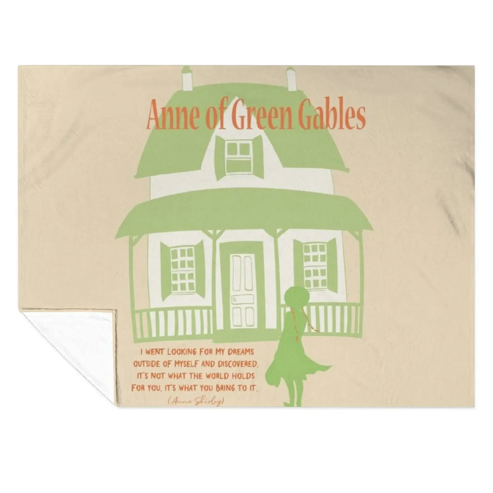 

Anne of green gables Anne Shirley lm montgomery quote Book Lover gift for teacher Best friend poster art print Throw Blanket