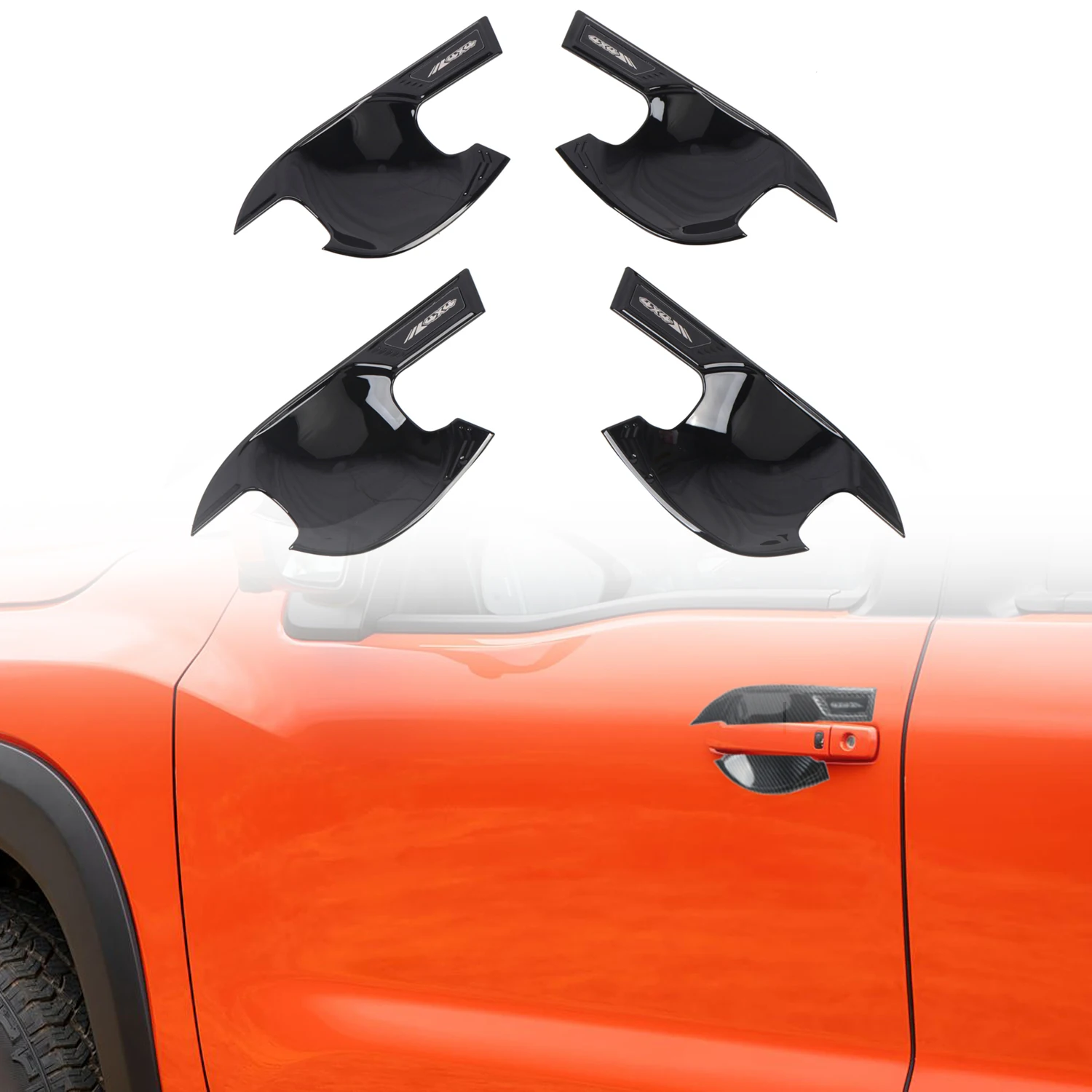 

For Nissan Frontier 2022 2023 2024 2025 Car Accessories ABS Car Door Handle Bowl Cover Trim 4pcs