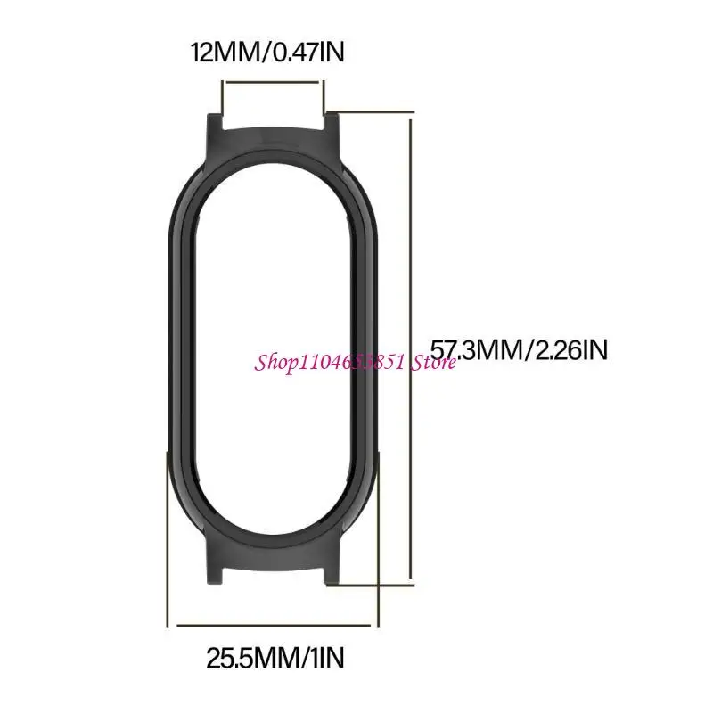 Band Cover Half Coverage Bumper Case with 12mm Strap Dustproof Shell