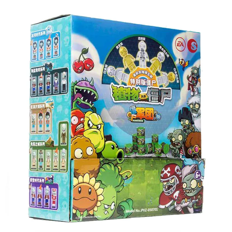 Plants VS. Zombies Assembly Building Blocks Toys 50 Styles PVZ Anime Action Figure Collection Toys For Kids Christmas Gift