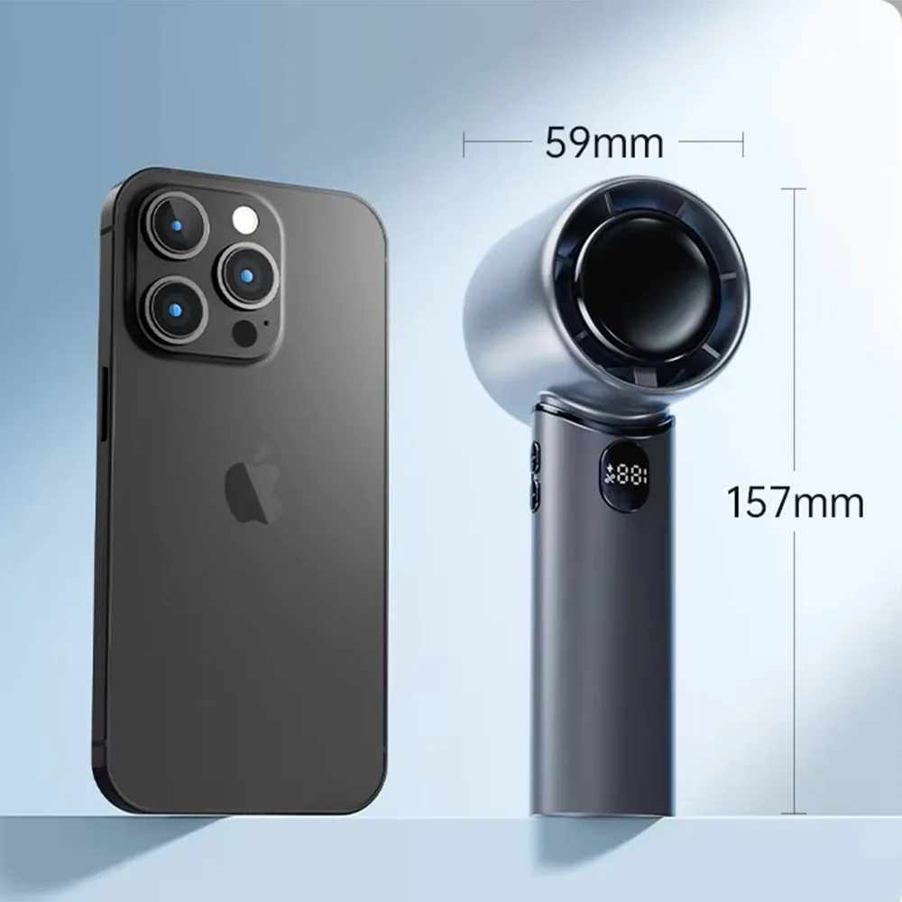 휴대용 전기 팬 디지털 디스플레이 무선 USB 충전식 공기 순환기 팬 데스크탑 공기 냉각 냉각기 조용한 책상 팬