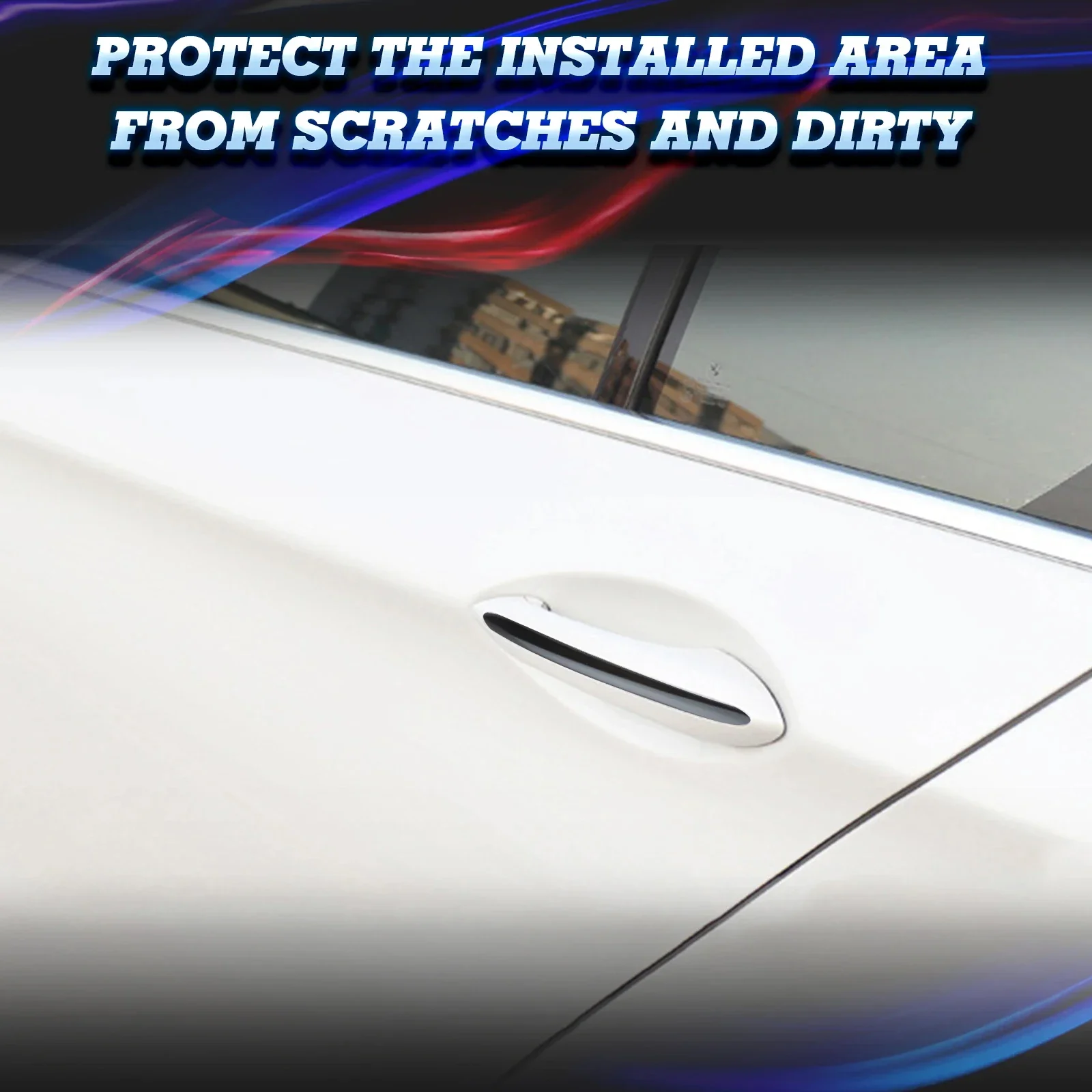 Piano Black Exterior Door Handle Strip Cover Molding Trim Decal For BMW 5 Series F10 F11 F18 2011 2012 2013 2014 2015 2016 2017