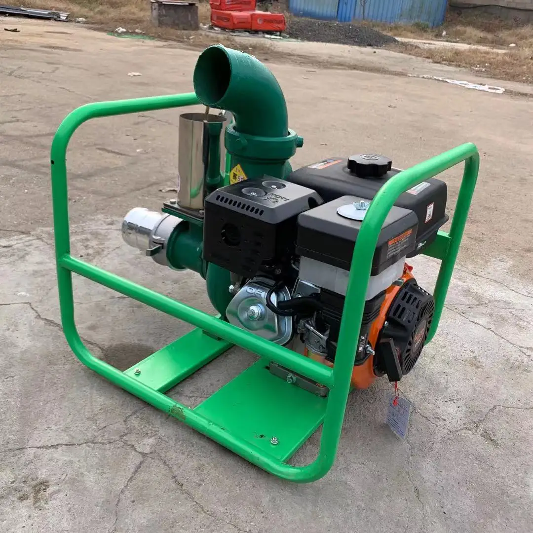 Hot Sale Wheeled Portable Diesel Water Pump Self Priming Centrifugal Pump Large Flow High Pressure for Farm Irrigation Flood