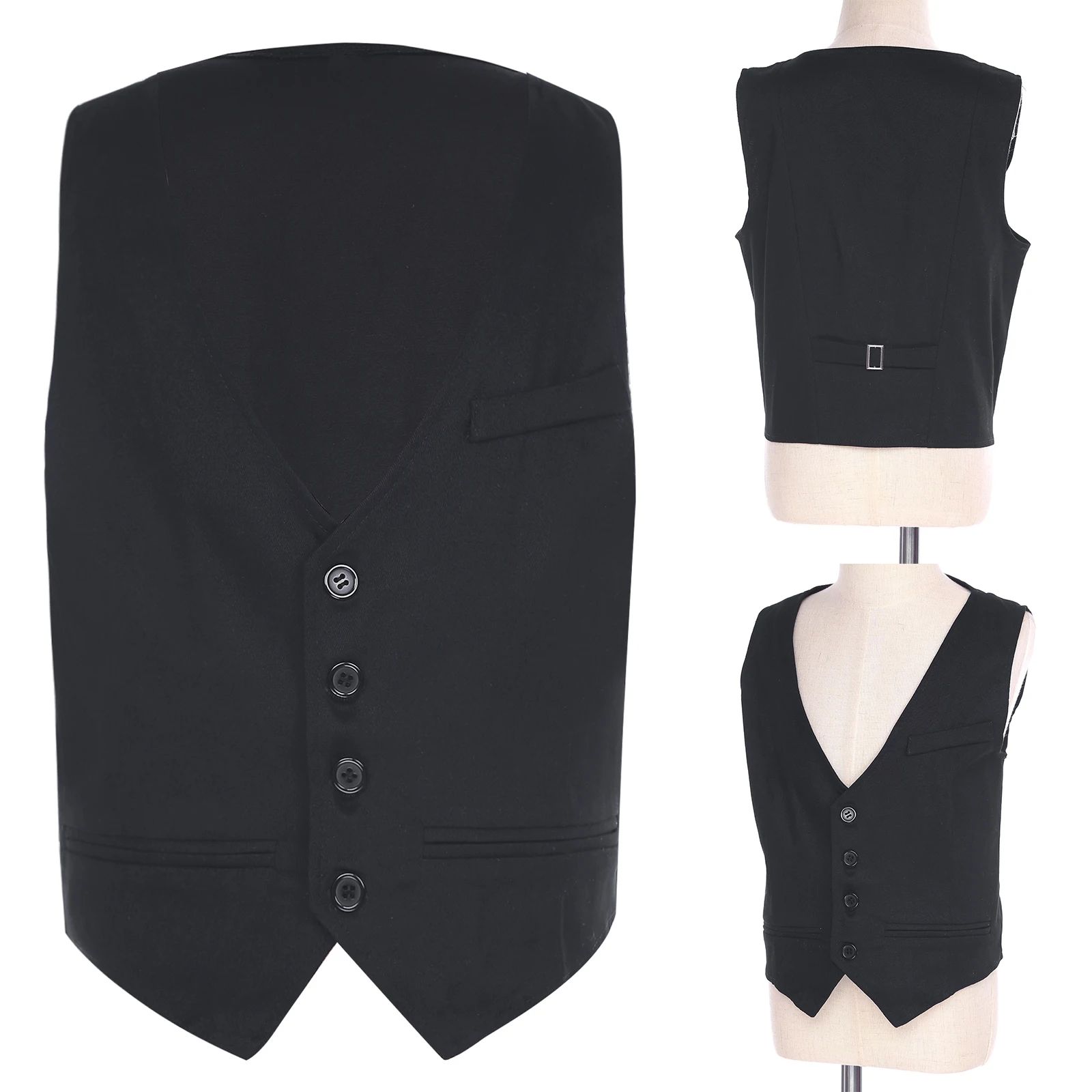 Uniforme scolastica per bambini Top Gilet senza maniche Gilet monopetto Gilet da festa formale Gilet da matrimonio per ragazzi