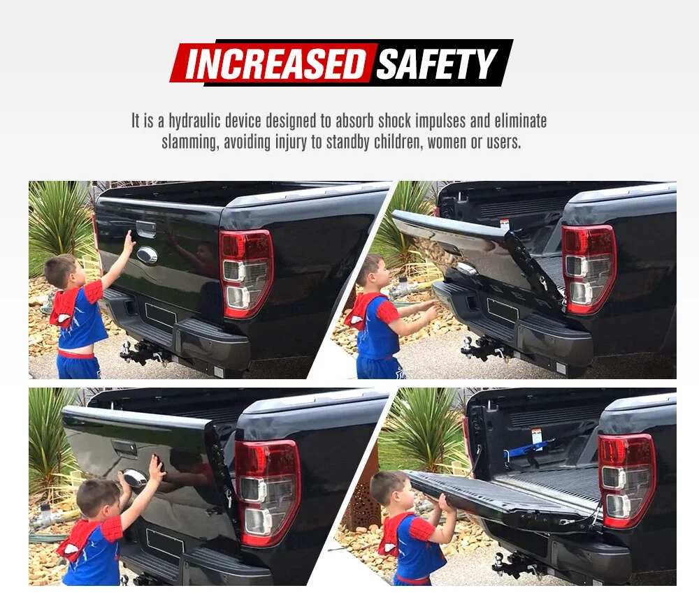 Tailgate Cables Seamless Tailgate Gas Lift Tailgate Damper Kit Baked Finish For Users Standby Children
