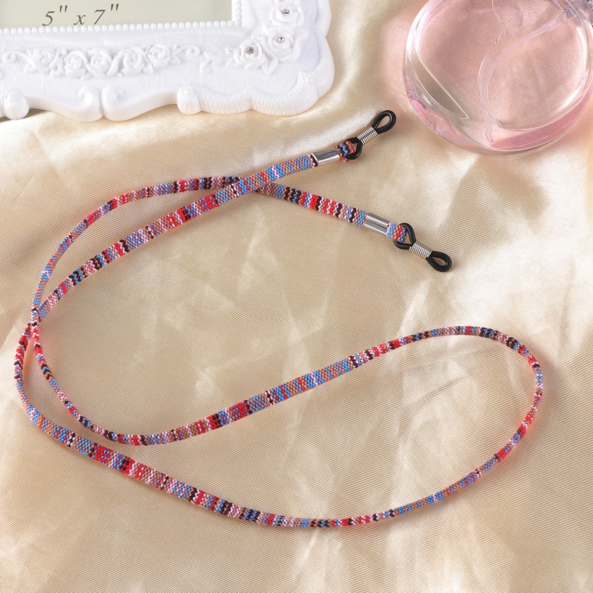 

Decorative Glasses Chain Lightweight Pink Eyeglasses Holders Women Cord Necklace EcoFriendly Safe NonSlip Durable Material