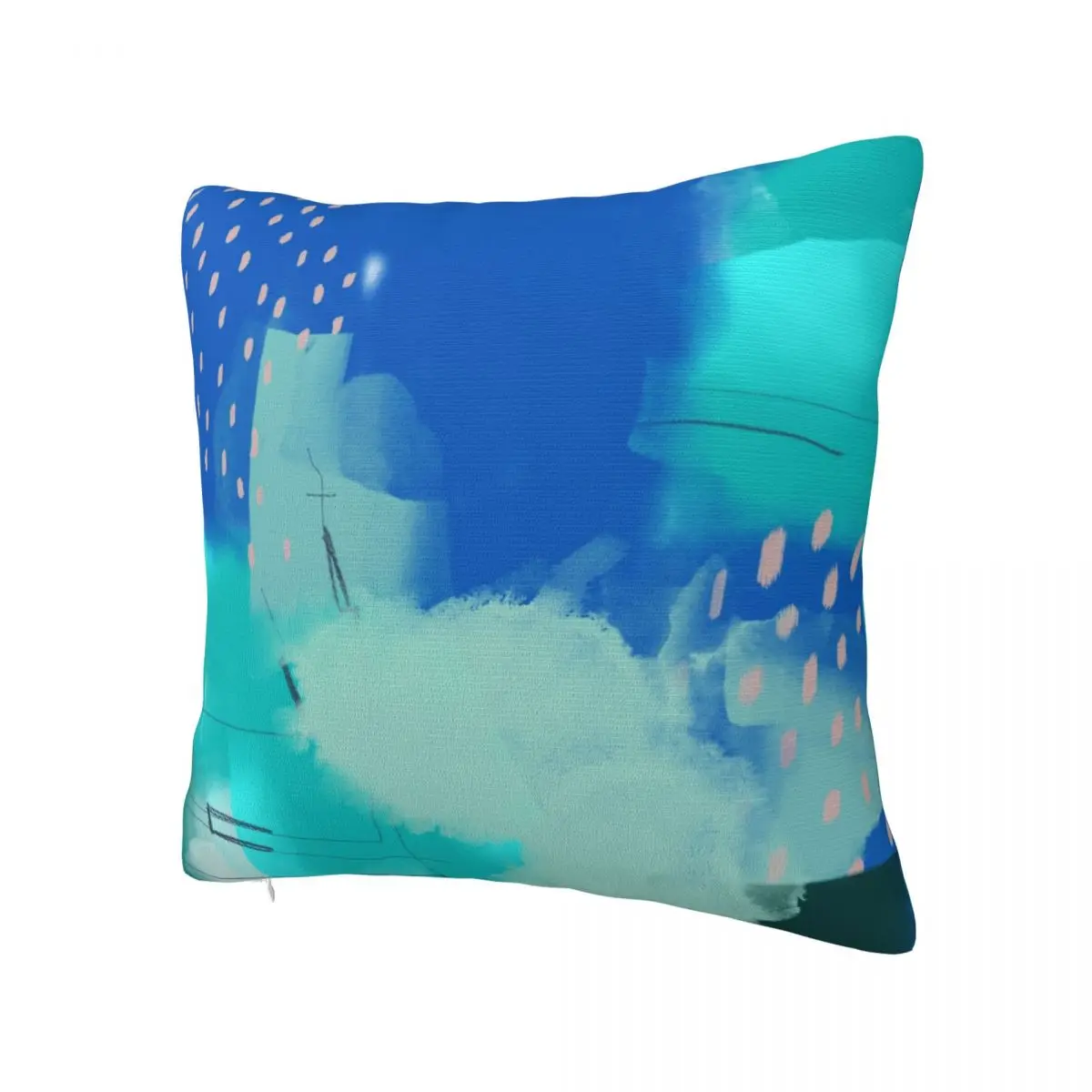 Scandi Abstract Green Pillowcase Printed Polyester Cushion Cover Decor Throw Pillow Case Cover Home Dropshipping 45X45cm