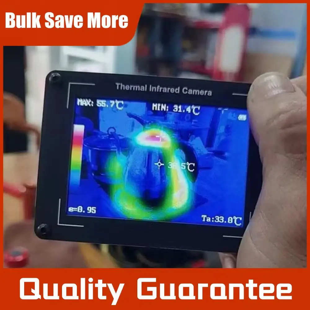 

Термокамера 3,5 дюйма -40-450°C ℃ Тепловизионная камера с разрешением 32x24 пикселей для инспекции электрических/механических систем и зданий