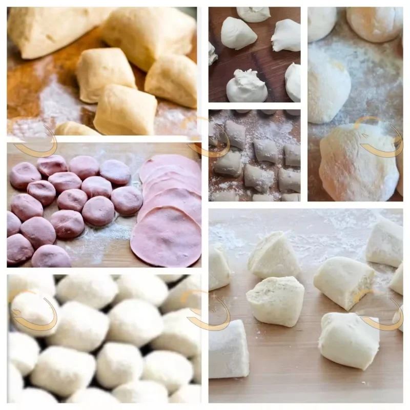 6000 pz/h Macchina per fare palline di pasta Macchina da taglio per estrusore di pasta Macchina per divisori di pasta per pizza Pane Biscotti Barra proteica