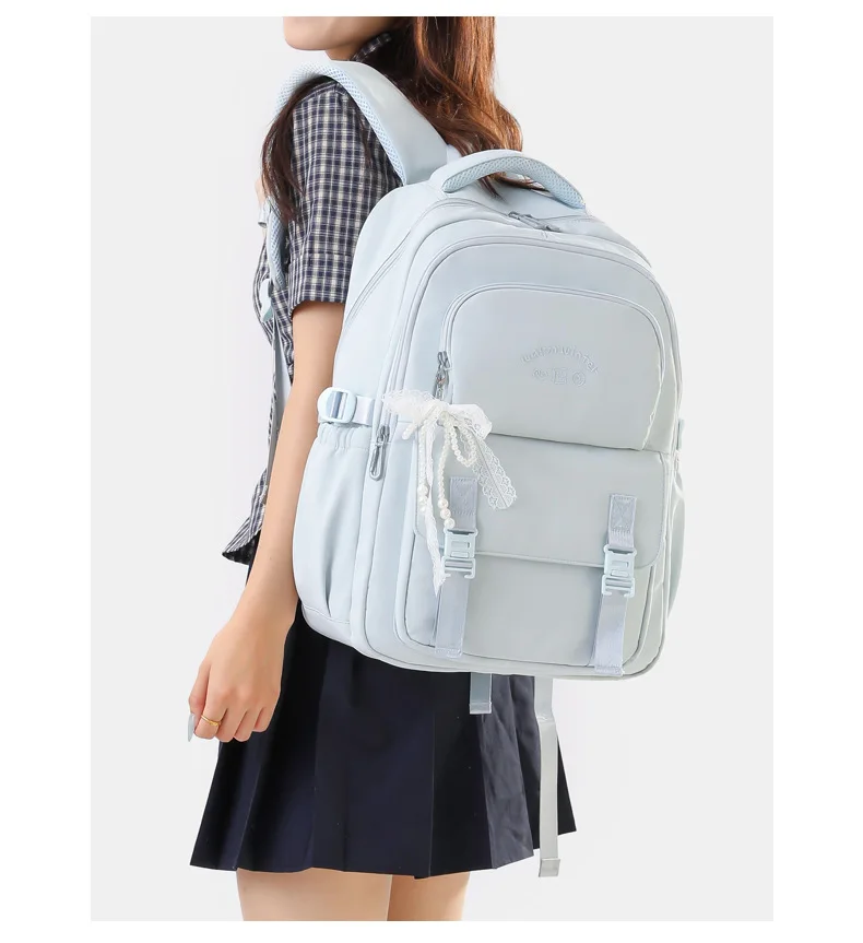 forgirls back toschool bags concise backpackforkidsschoolbagLightanddurable Highqualitylargecapacitygoodclassificationandstorage