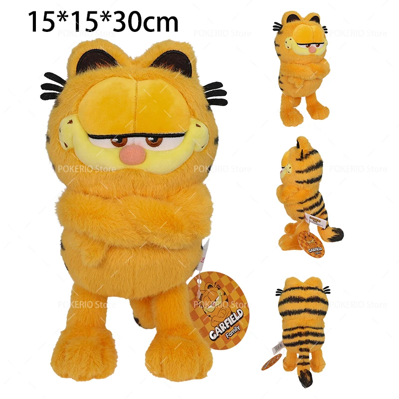 Originele Garfield Pluche Speelgoed Zachte Heerlijke Eten Serie Garfield Oddie Blessing voor Welvaart Kat Anime Pluche Poppen Sleutelhanger Cadeau
