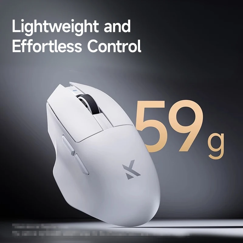MCHOSE G7 Wireless Mouse 800mAh, PAW3311 Sensor,Ergonomic for Large Hands, Web driven,Ultra-Light Mouse