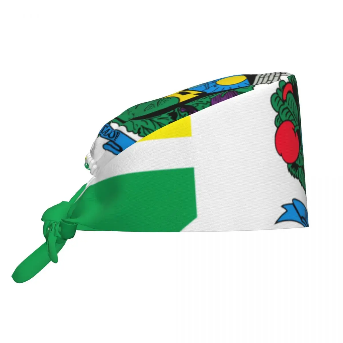 Bandeira Valinhos Flag Nursing Accessories Scrub Hat Surgery Cap Dentist Animal Lab Cap Scrub Cap Long Hair