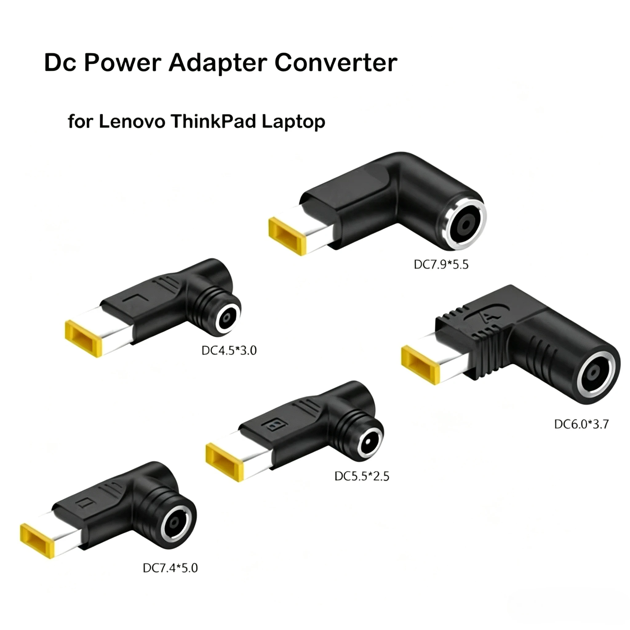 DC 7.9x5.5 7.4x5.0 5.5x2.5 4.5x3.0 6.0x3.7mm To Square Plug Connector Dc Power Adapter Converter for Asus Lenovo Laptop Charger