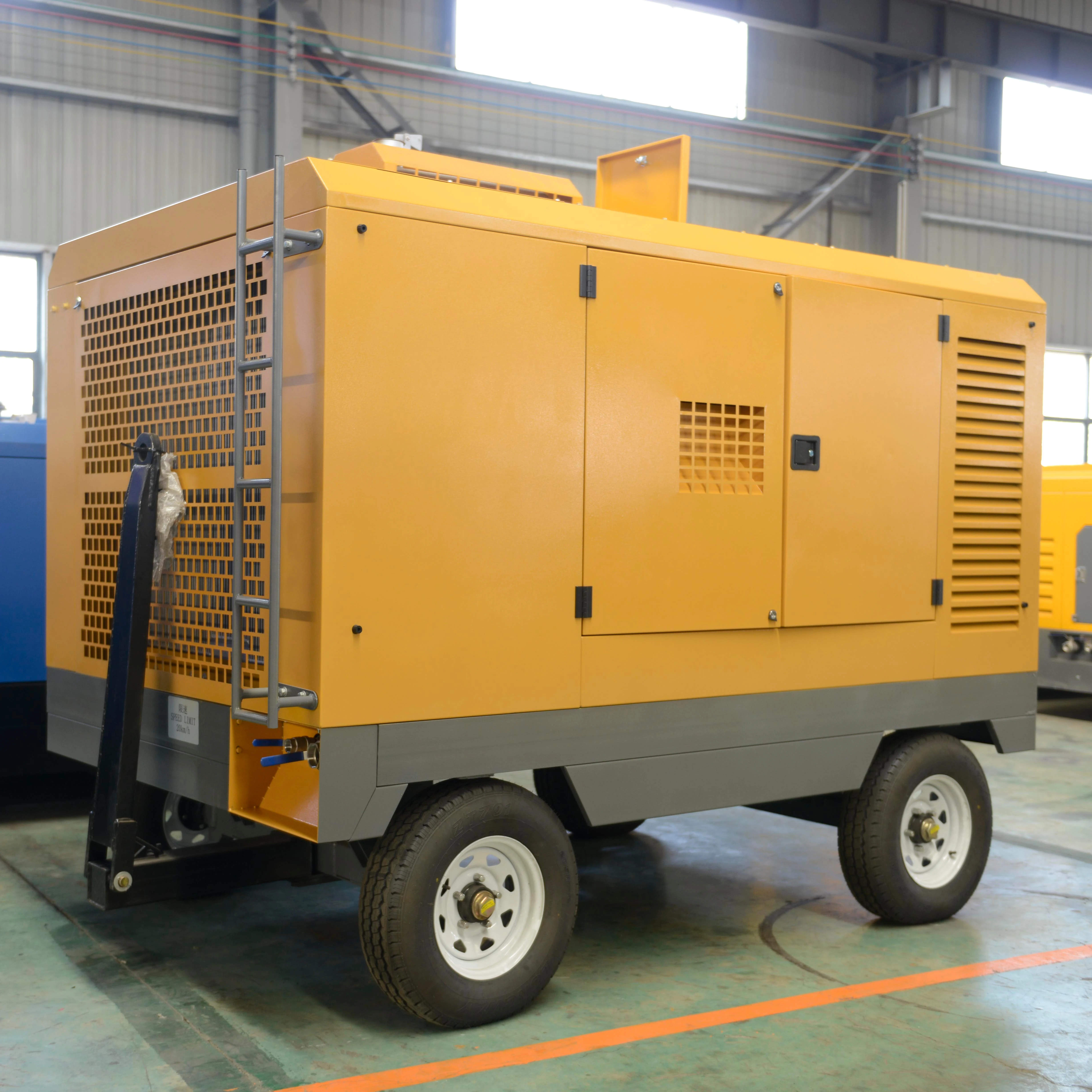 China air Compressor Machine diesel Engine 12bar Portable Drilling Rotary Screw Type air Compressor