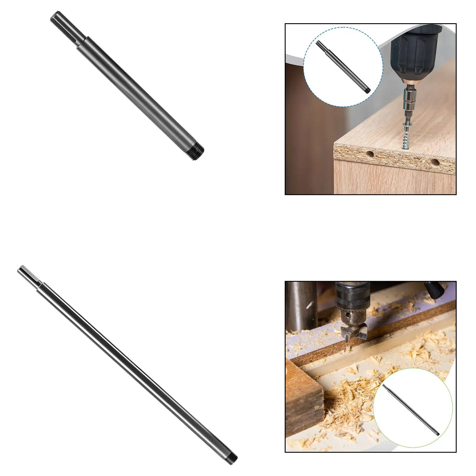 

Drill Extension Rod, Woodworking Accessories, , Double Screw, Attached for
