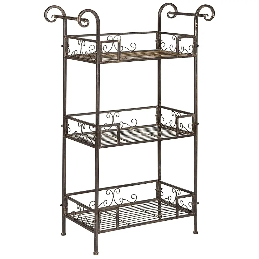 

Outdoor Collection Noreen Antique White 3 Tier Shelf