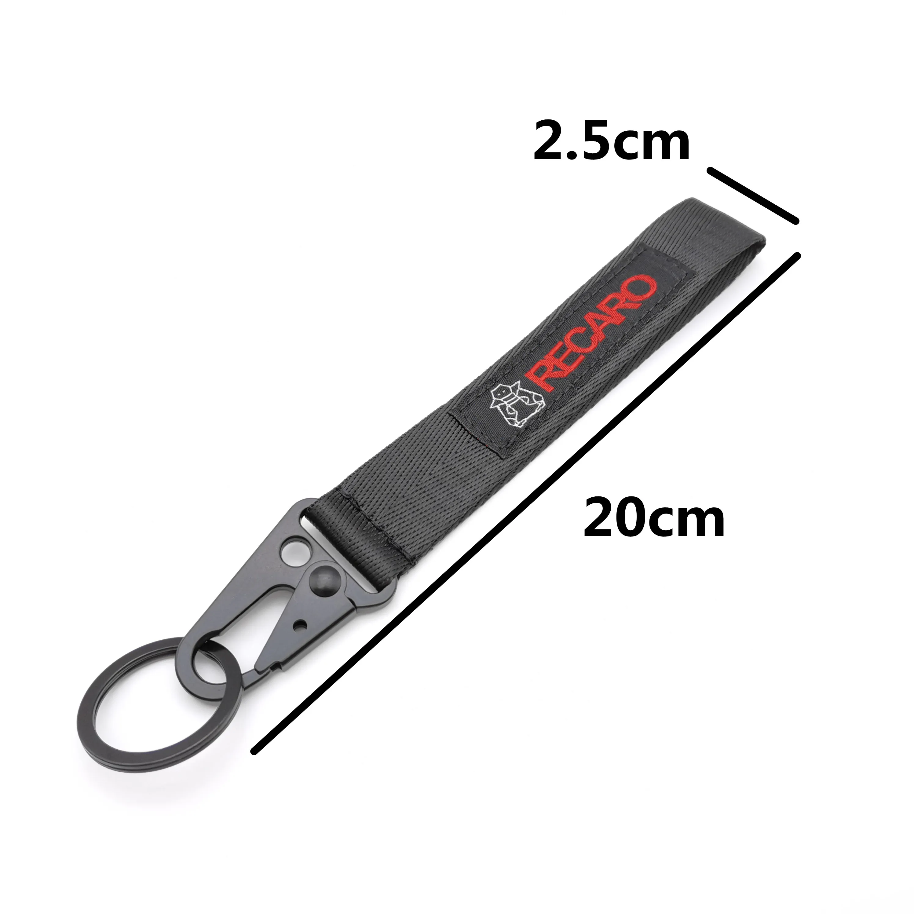 Jdm Keychain For Recaro Logo Lanyard Keyring Pandant Decoration For Honda Bmw Mercedes Benz Nissan Peugeot Seat Car Accessories