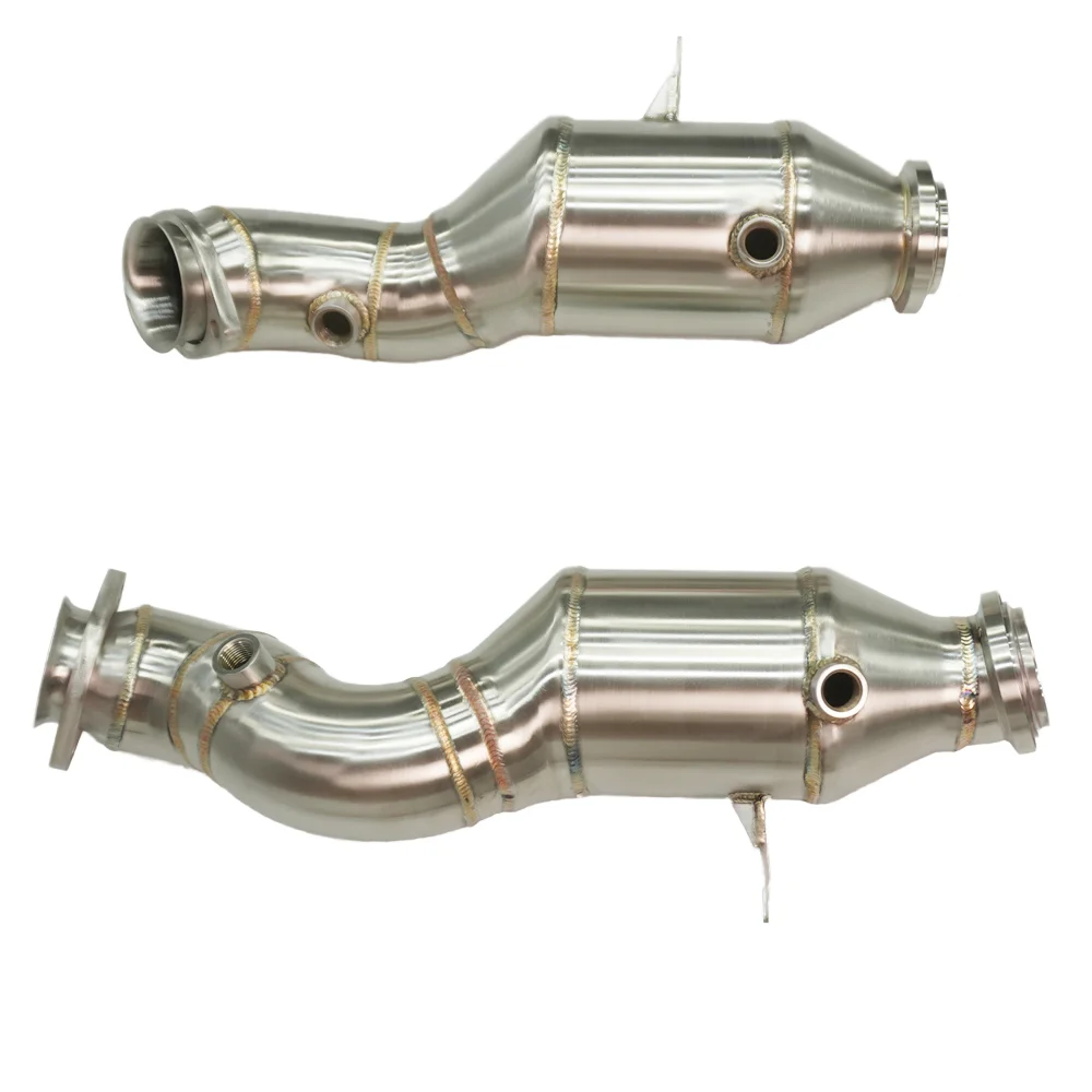 

Для Mercedes-Benz AMG GLC43 GLC450 2017+ Трехкомпонентный каталитический нейтрализатор с выхлопной трубой (даунпайп) X253 M276 3.0T из нержавеющей стали 304 - Новинка