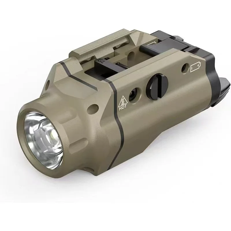 MDGRWY 1500 Lumens Upgrade LED Pistol Light Compact Rail Mounted Handgun Tactical Flashlight Rail Locating Keys for Picatinny