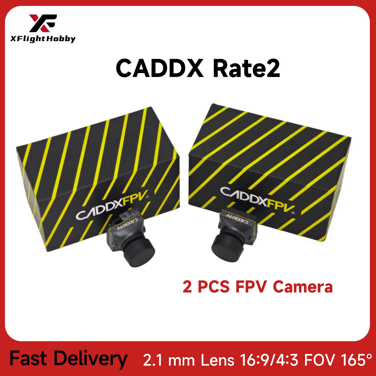 

Caddx Ratel 2 V2 2 шт. FPV камера 1200 ТВ 1,8 ''2,1 мм объектив FOV 165 ° 16:9/4:3 NTSC/PAL Starlight для гоночного дрона RC FPV
