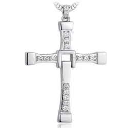 Dominic Toretto's Cross S925 Sterling Silver Pendant Necklace Big Size High Quality Cosplay Doujin Fans Gifts for Men Women
