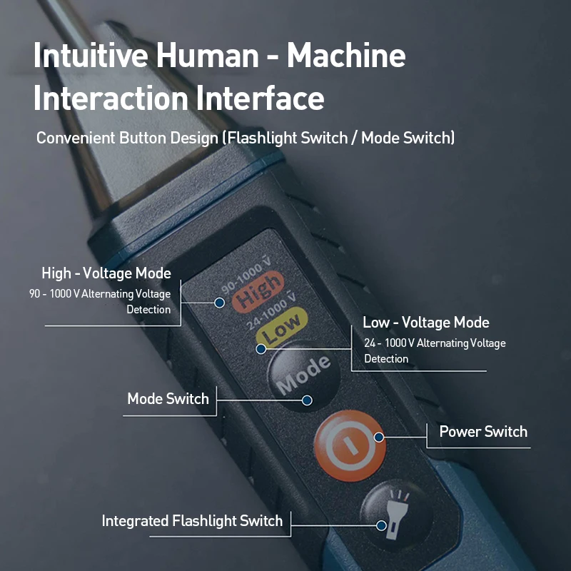 Bosch GVD 1000-17 كاشف جهد عدم الاتصال 24 فولت-1000 فولت مؤشر الجهد تستر القلم الجهد الذاتي اختبار الذكية نقطة التوقف مكتشف #5