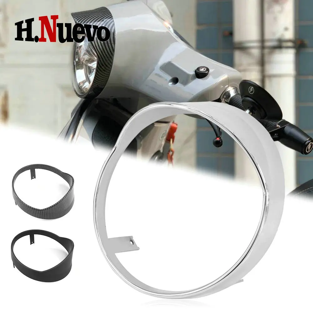 

Motorcycle Accessories For Vespa GTS300 2019 -2023 Headlight Trim Ring Headlamp Fairing Mask Cover Guard