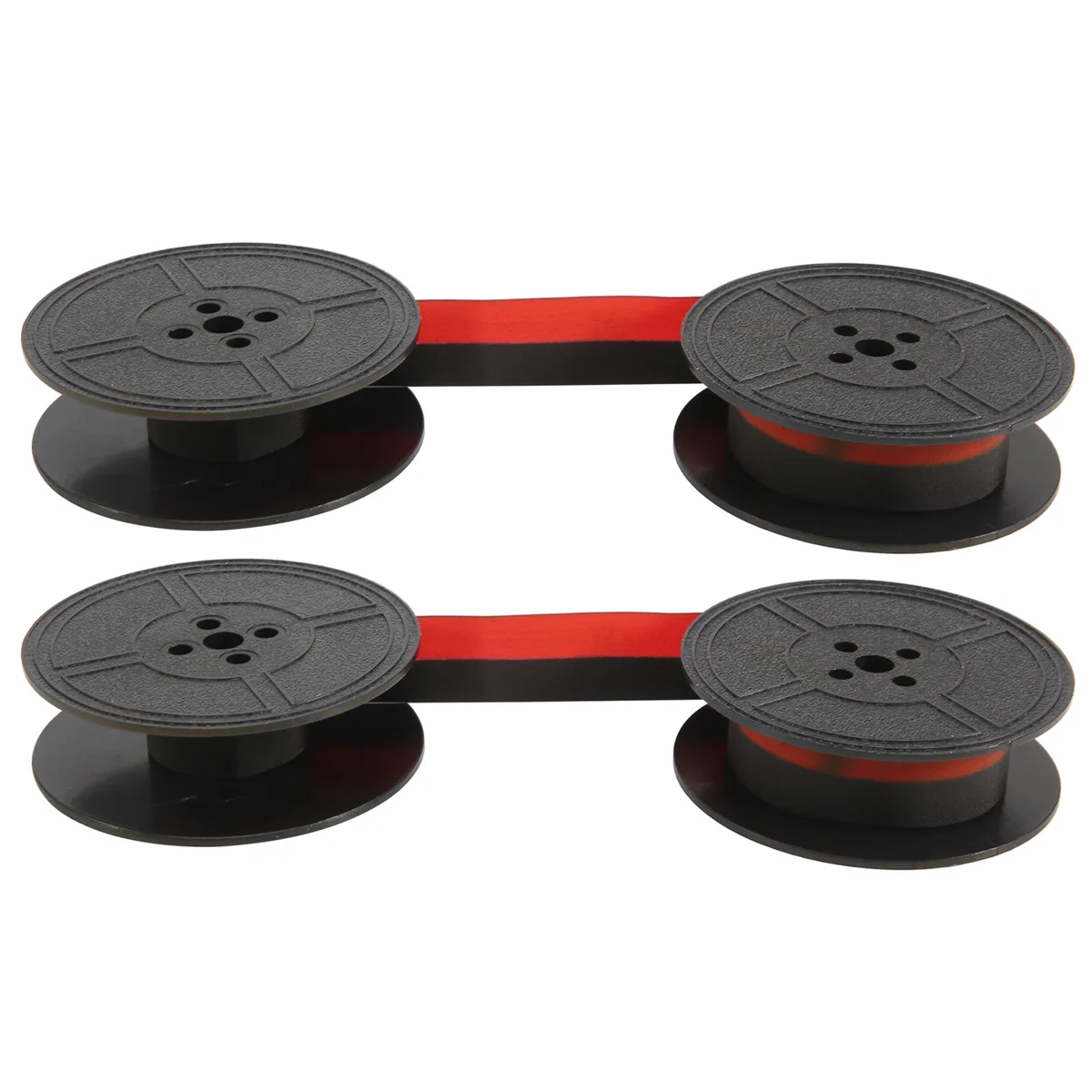 2Pack Typewriter Ribbon Twin Spool Typewriter Ribbon Red and Black Twin Spool Replacement Pack for Most Typewriter