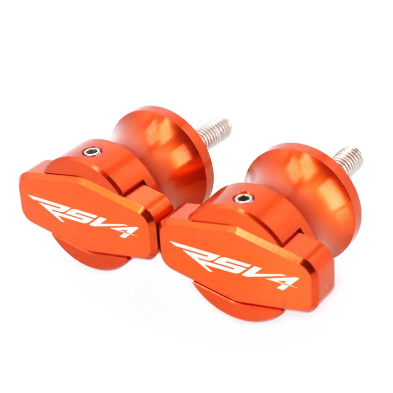 For Aprilia RSV4 R RSV4R RSV 4R 2009-2013 Motorcycle CNC M6 Swingarm Sliders Spools Paddock Stand Bobbins