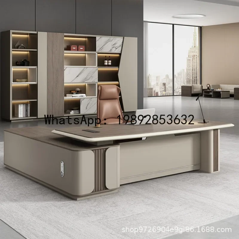 

XL chairman's desk, executive desk, ceo desk, manager desk and chair set, lacquered executive office furniture
