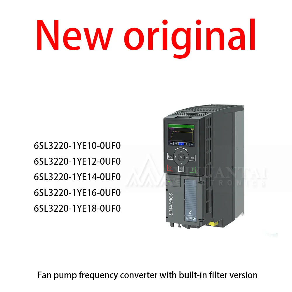 1Pcs/Lot  New original 6SL3220-1YE10-0UF0 6SL3220-1YE12-0UF0 6SL3220-1YE14-0UF0 6SL3220-1YE16-0UF0 6SL3220-1YE18-0UF0 Fan pump