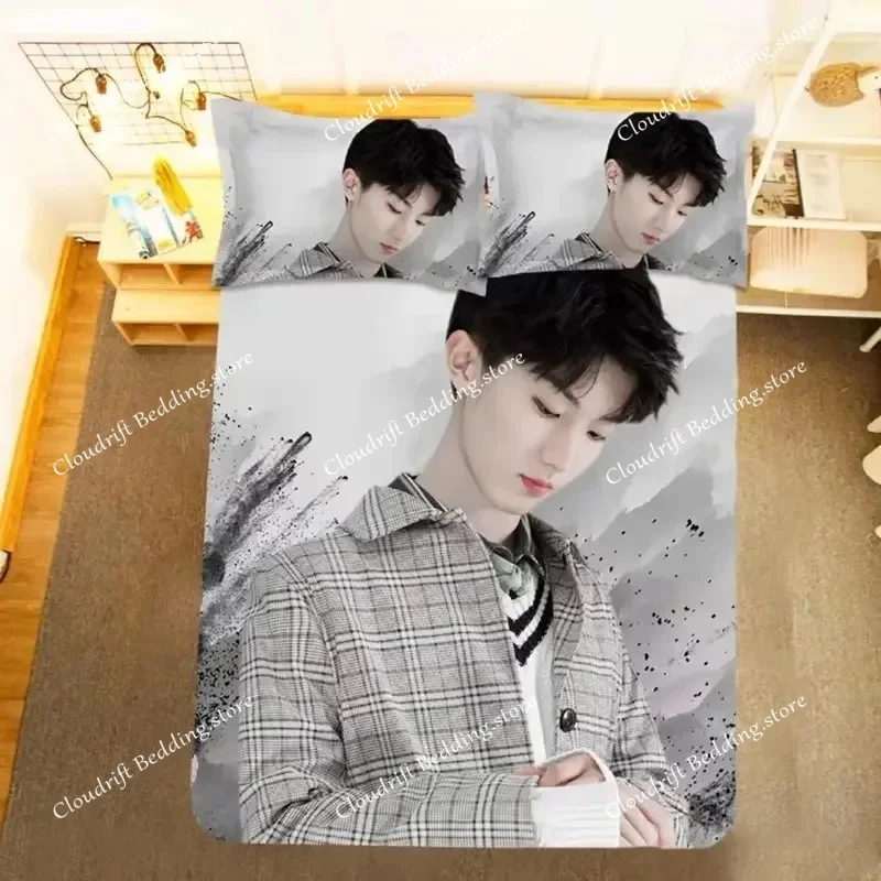 

TNT Ma Jiaqi HD Poster Pillowcase+ Duvet Cover Single Dormitory Student Knit MJQ Lifestyle Photos Double Bedding Set026