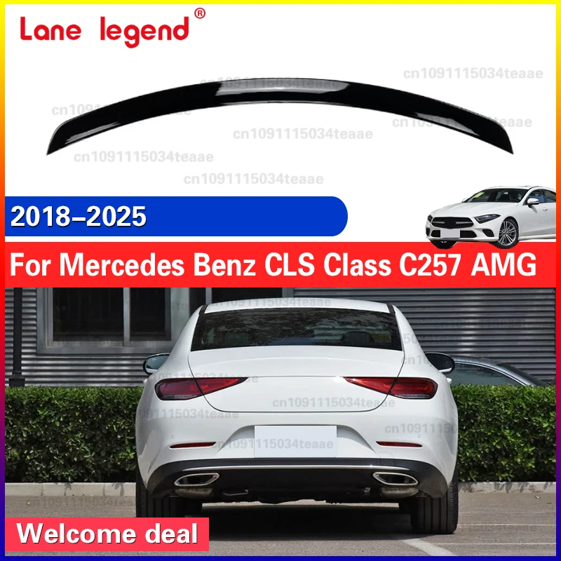 Для Mercedes Benz CLS Class C257 W257 AMG 2018-2025 Высокое качество задний багажник спойлер крыло CLS300 CLS350 CLS400 CLS53 Для Mercedes Benz CLS Class C257 W257 AMG 2018-2025 Высокое качество задний багажник спойлер крыло CLS300 CLS350 CLS400 CLS53