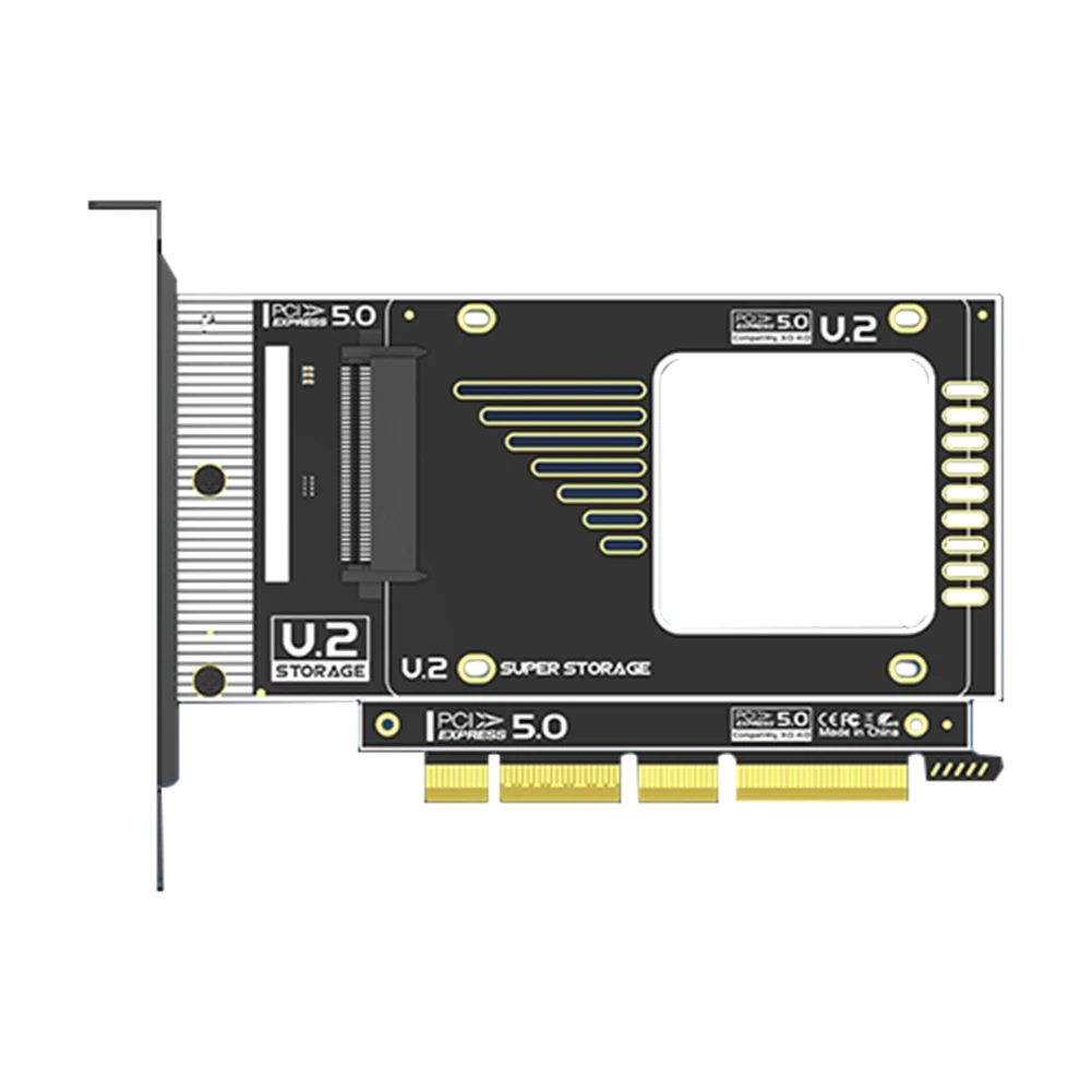 AA19 PCIe 5.0 to U.2 (SFF - 8639) Converter 128Gbps GEN5 U.2 SSD Expansion for PCIE X4/X8/X16 Compatible for PCIe 4.0/3.0/2.0