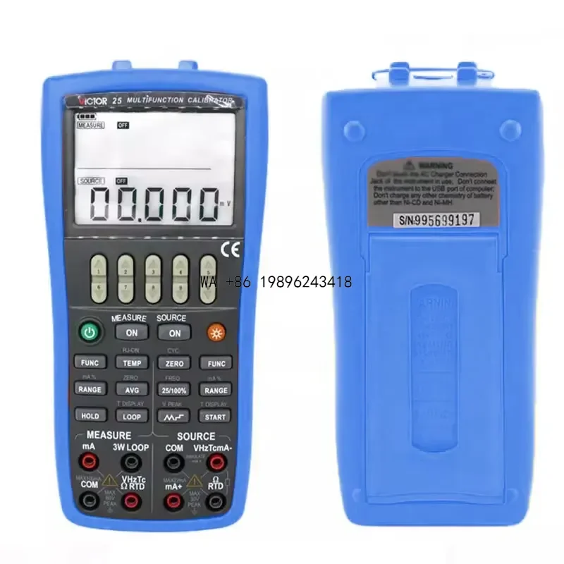 Wmwmnu VC25 Multi Function Documenting Process Calibrator for Industrial Temperature Pressure Calibration Tool