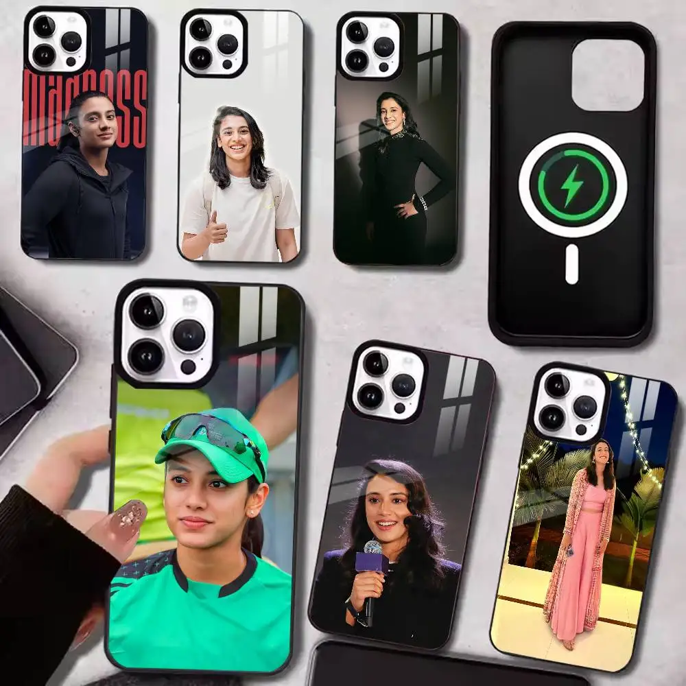 Smriti Mandhana Beauty -talent  Phone Case For iPhone Magnetic 15,16,17,14,13,12,11 Plus,Pro with  Wireless Charging