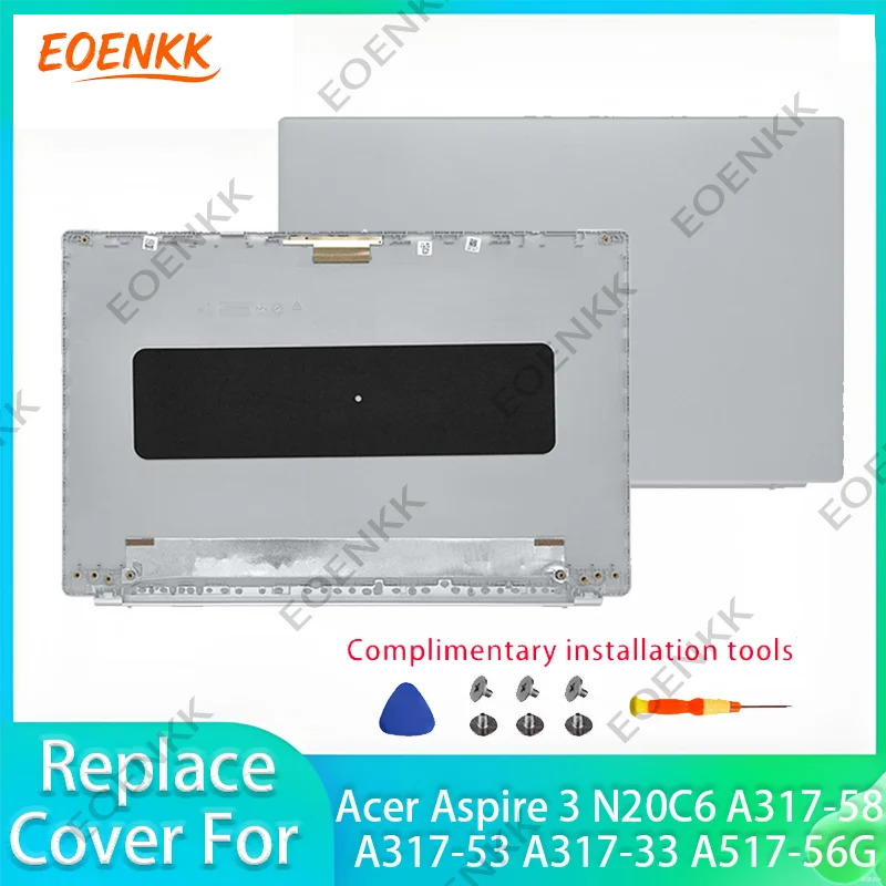 For Acer Aspire 3 Laptop N20C6 A317-58 A517-56G, Full Housing Set with Bottom Case Top LCD Back Cover Front Bezel Repair Kit