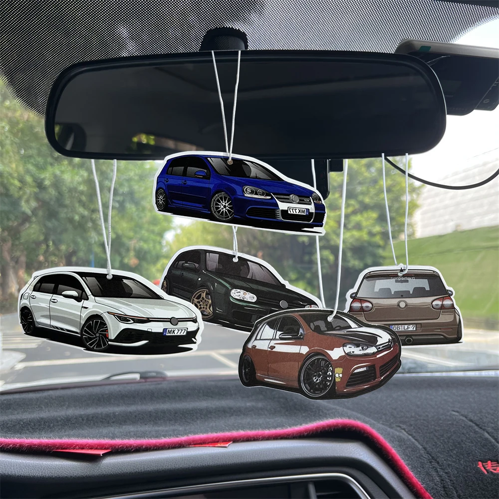 Car Rearview Mirror Ornaments Air Purifier Pendant Perfume For VW Volkswagen Golf 4 5 6 8 MK Scirocco Magotan Jetta CC Interior