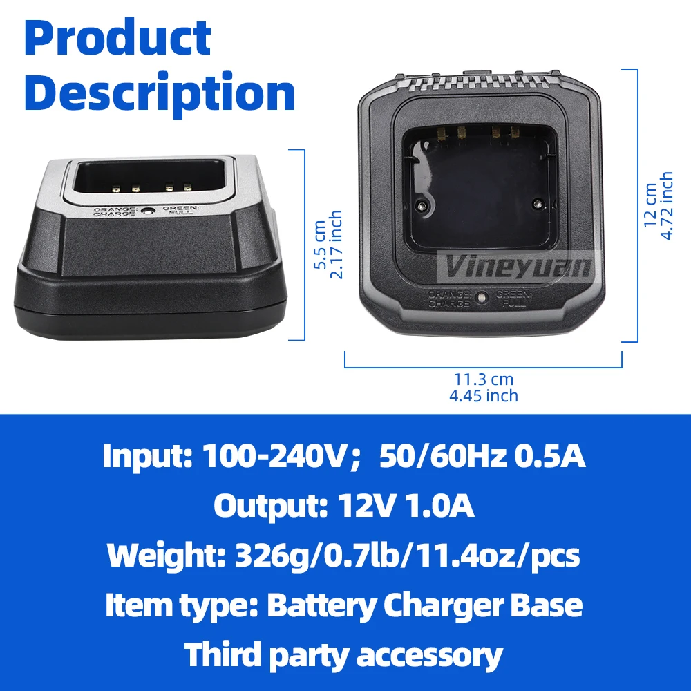 Imagem -02 - Base do Carregador de Bateria Ni-mh para Motorola Rádios em Dois Sentidos Xts1500 Xts2500 Xts3000 Pr1500 Gp1200 Mt1500 Mtx838 Knb-9858 Ntn9858