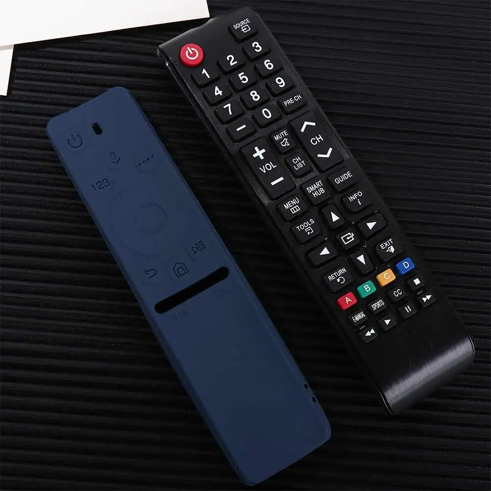 1Pc Silicone Cover Case For Samsung Voice TV Remote Control Protective Sleeve Q60Q70Q80 7700 BN59 Serie All-inclusive Dust-proof