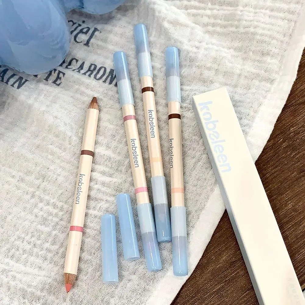 Long Lasting Aegyosal Pencil Smudge-Proof Waterproof Highlighter Shadow Stick Dual-Ended Silkworm Pen for All-Day Eye Makeup