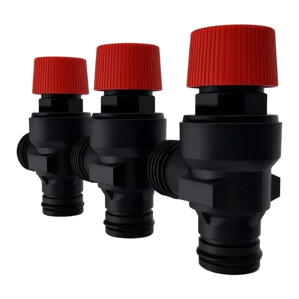 Wall Mounted Boiler Safety Valve 3Bar Pressure Relief Robust Plastic Reliable Performance Longevity Easy Installation